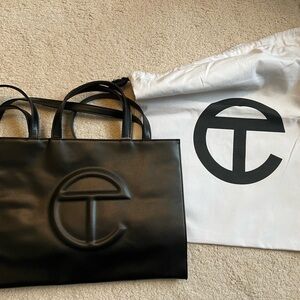 TELFAR medium shopper tote. Never used with tags.